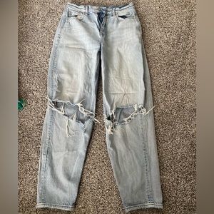 Ripped Blue American Eagle Jeans